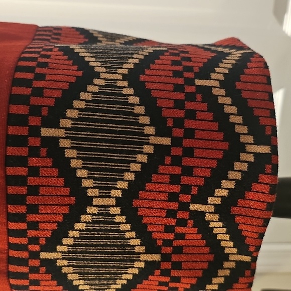 Chic Long Sleeve Red and Black Dress - Picture 4 of 6